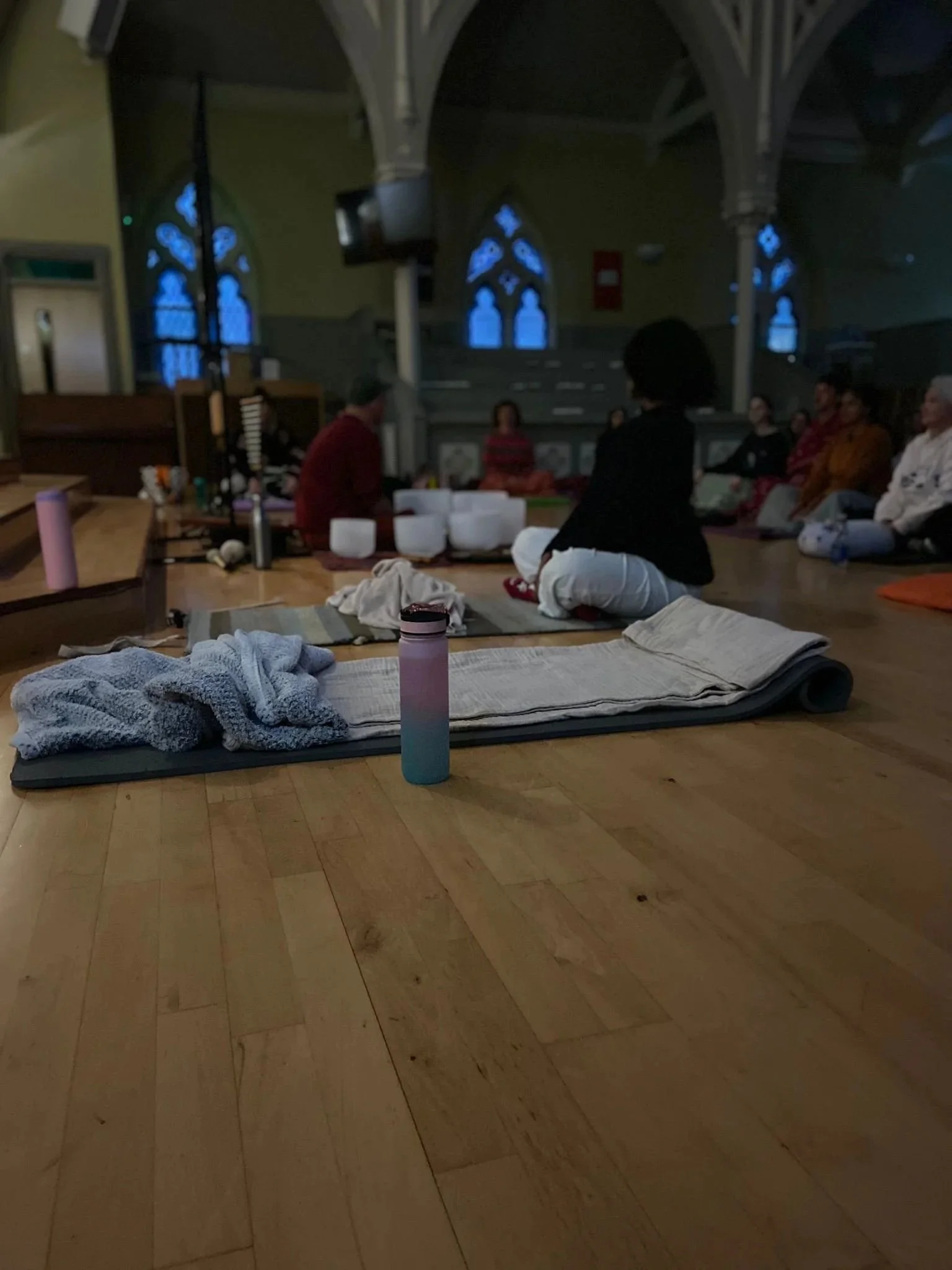  A picture from the beautiful sound bath session hosted by Iain at Glasgow Sound Bath  